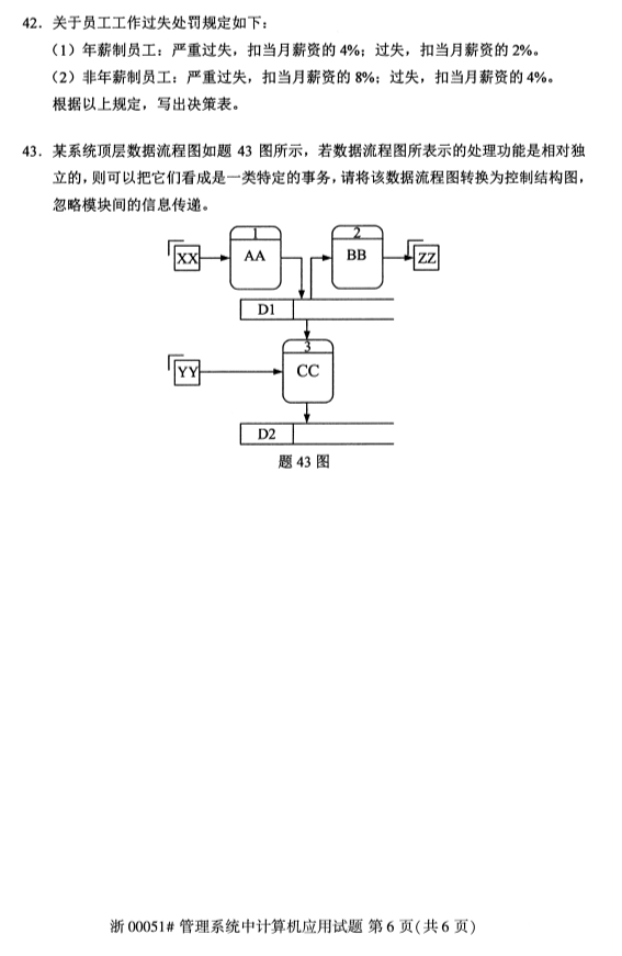 广西自考计算机运用真题